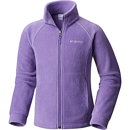 Columbia Kids' Benton Springs Grape Gum/Purple Full Zip Fleece Jacket