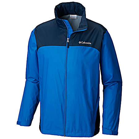 Men's Big & Tall Glennaker Lake Blue Jay/Columbia Navy Full Zip Rain Jacket