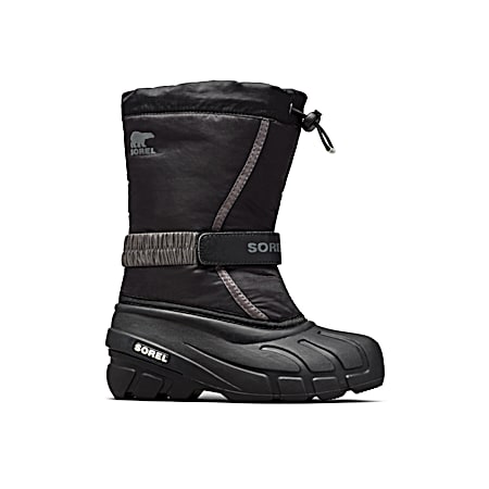 Kids' Flurry Black/Gray Snow Boots