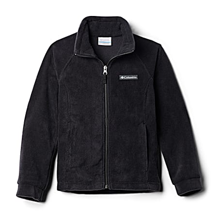 Columbia Youth Benton Springs Black Full Zip Fleece Jacket