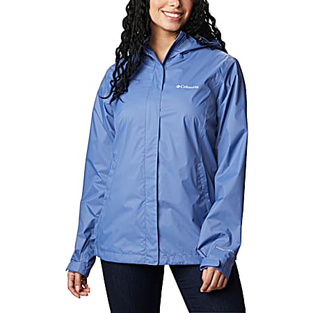 Columbia Women's Arcadia II Velvet Cove Hooded Full Zip Nylon Rain Jacket