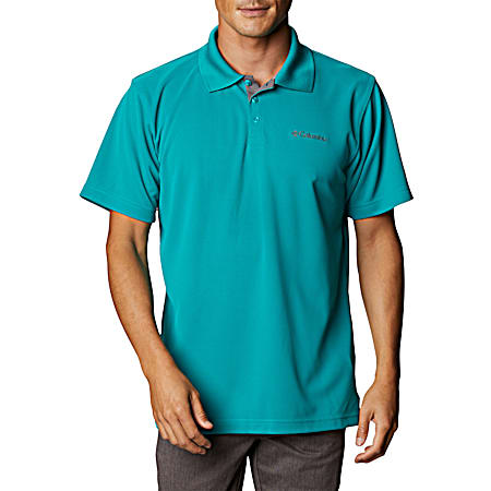 Columbia Men's Utilizer Tropic Water Short Sleeve Polyester Polo Shirt