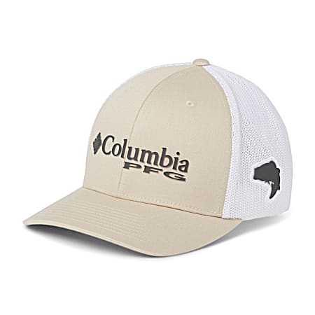 Columbia Adult PFG Tan Mesh Ball Cap