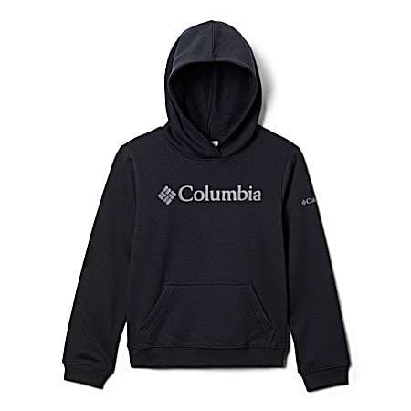 Boys' Columbia Trek Black Logo Graphic Long Sleeve Hoodie