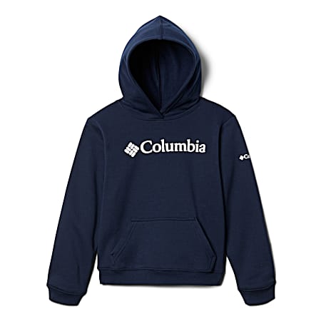 Boys' Columbia Trek Collegiate Navy Logo Graphic Long Sleeve Hoodie