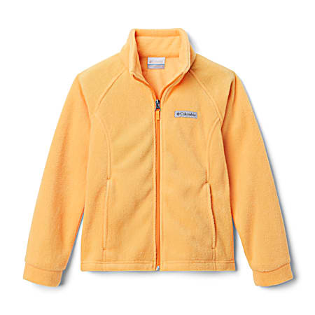 Columbia Girls' Benton Springs Mango Full Zip Long Sleeve Fleece Jacket