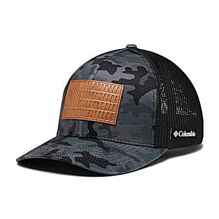 Adult Black Camo Rugged Outdoor Mesh Back Cap
