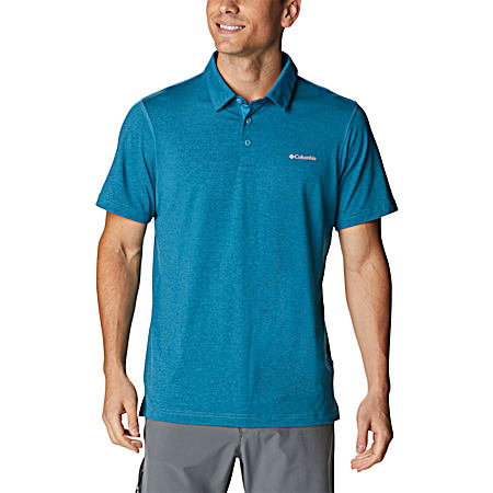 Men's Tech Trail Deep Marine Short Sleeve Polo Shirt