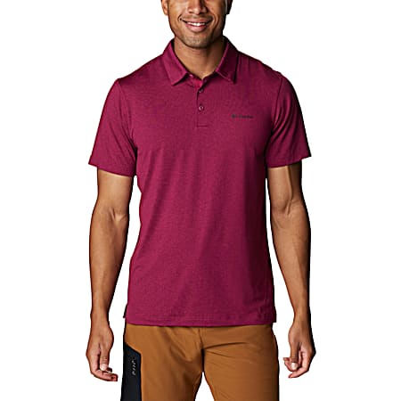 Men's Tech Trail Red Onion Short Sleeve Polo Shirt