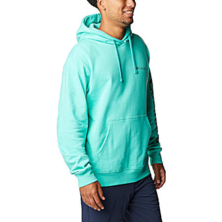 Men's Big & Tall Viewmont Electric Turquoise Graphic Long Sleeve Hoodie