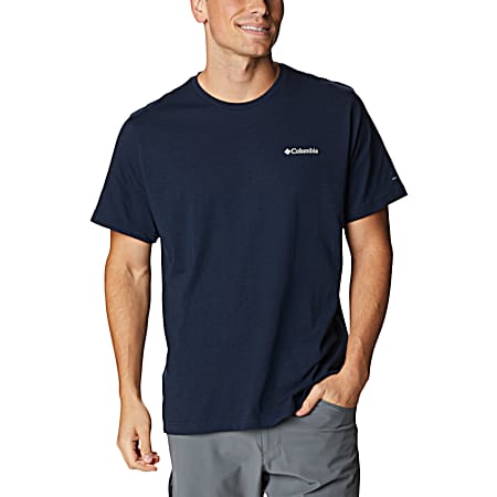 Men's Thistletown Hills Collegiate Navy Crew Neck Short Sleeve T-Shirt