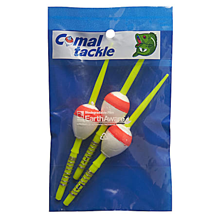 Non-Weighted Pear Spring Stick Floats - 1 In.