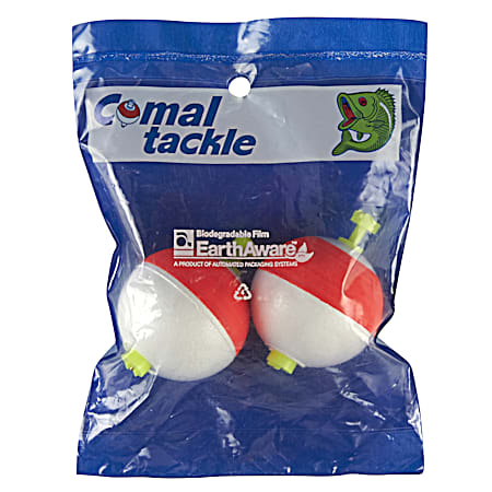 Comal Tackle Non-Weighted Round Snap-On Floats - 1-1/2 In.
