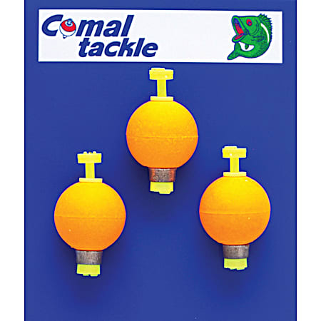 Comal Tackle Weighted Round Snap-On Floats - 1 In.