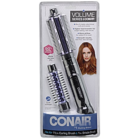 Conair 2-In-1 1.5 In. Hot Air Brush Curling Iron