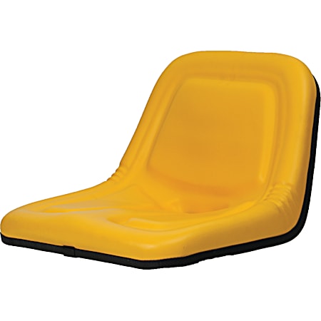 Concentric International Yellow Deluxe High-Back Steel Pan Seat