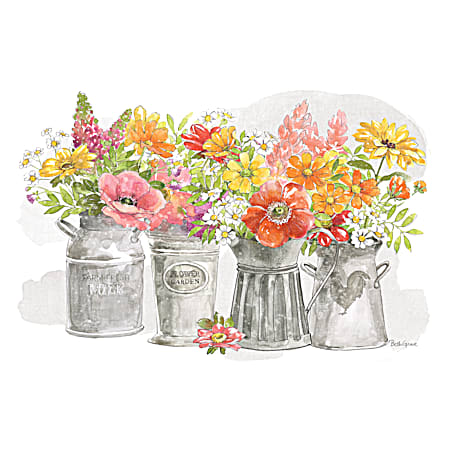 Counter Art Farmhouse Floral Reversible Placemat