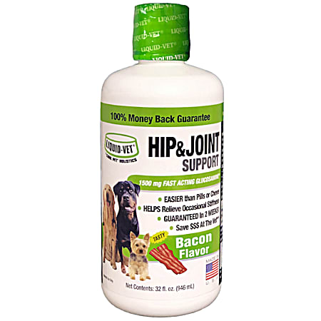32 oz Economy Size Bacon Flavor K9 Hip & Joint Support Formula