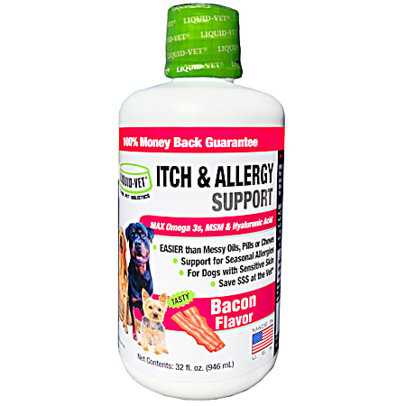 32 oz Bacon Flavor K9 Itch & Allergy Support Formula