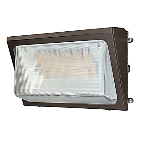 Bronze LED 6600 Lumens Switchable Photocontrol Wall Pack