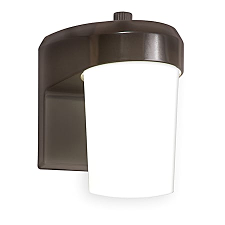 Halo Bronze LED Dusk-to-Dawn Jelly Jar Area Light