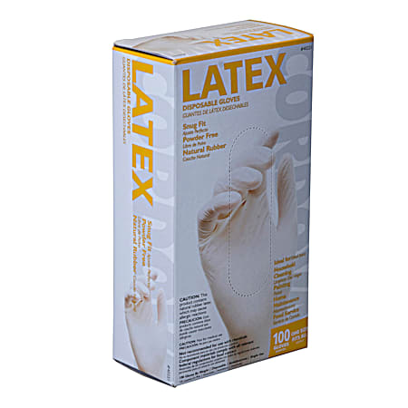 Cordova Latex Powder-Free Disposable Gloves - 100 Pk