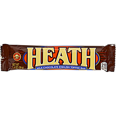 1.4 oz Toffee & Milk Chocolate Candy Bar