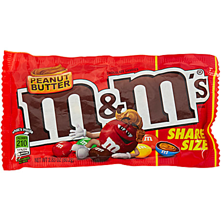 M&M's 2.83 oz King Size Peanut Butter & Chocolate Candies