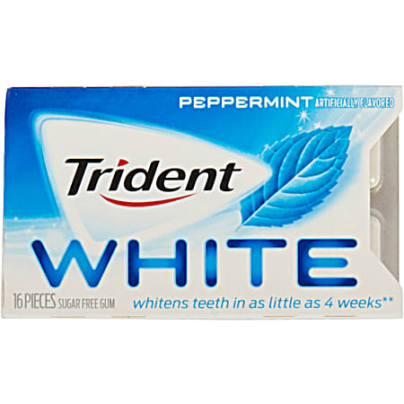 White Peppermint Gum - 16 Pc