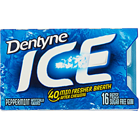 Ice Peppermint Gum - 16 Pc
