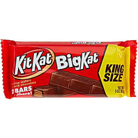 Big Kat 3 oz King Size Chocolate & Crispy Wafers Candy Bar