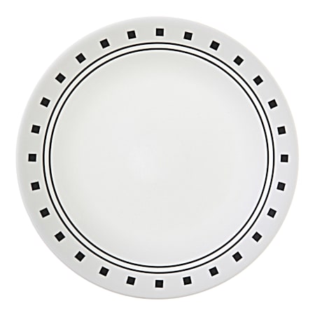 Corelle Livingware Black/White City Block Bread & Butter Plate