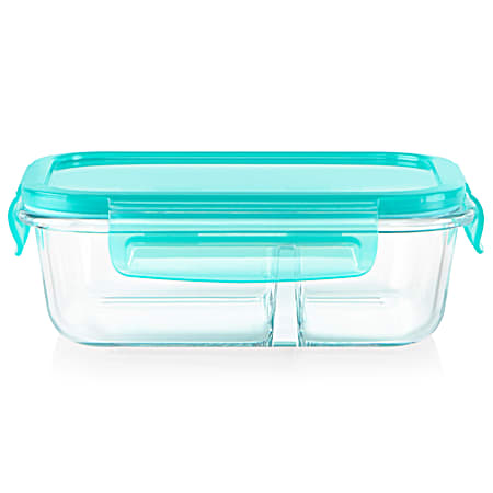MealBox 2.1 cup Divided Glass Food Storage Container