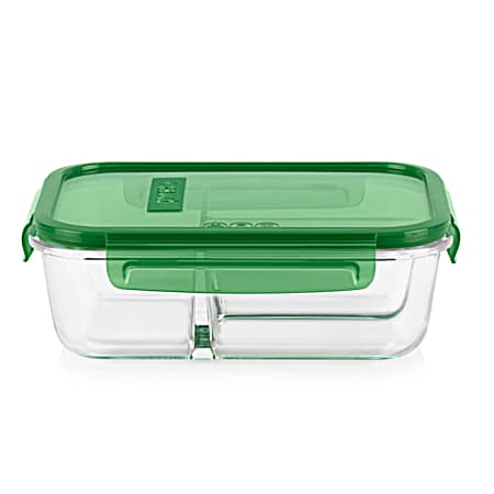 Pyrex MealBox 3.8 cup Divided Glass Food Storage Container
