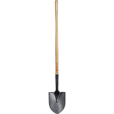 #2 Black Round Point Shovel w/ Wood Handle