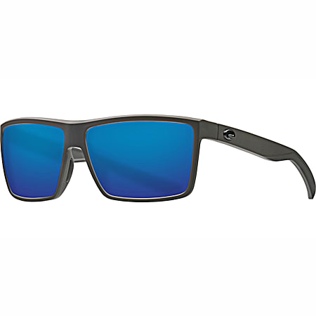 Adult Rinconcito Matte Gray Blue Mirror 580G Polarized Sunglasses