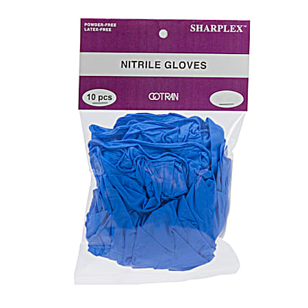 Sharplex Nitrile Gloves Powder & Latex Free - 10 Pk