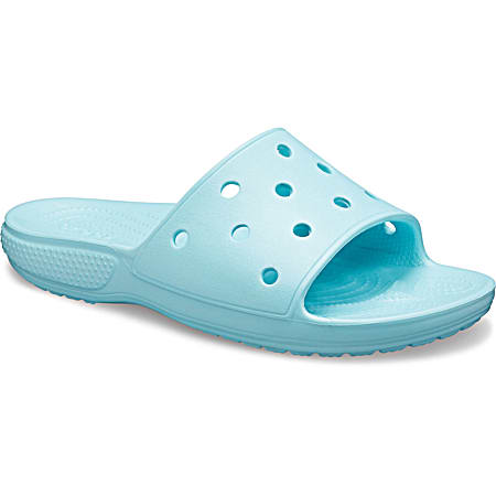 Crocs Ladies' Classic Ice Blue Slide Sandal
