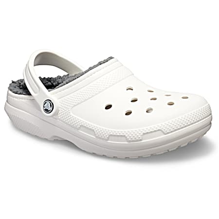 Women's Classic Lined White Clogs