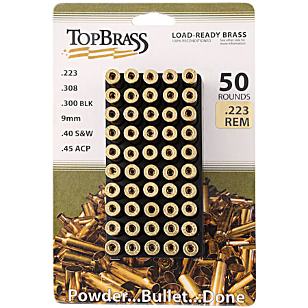 .223 REM Brass with Tray 50 Ct.