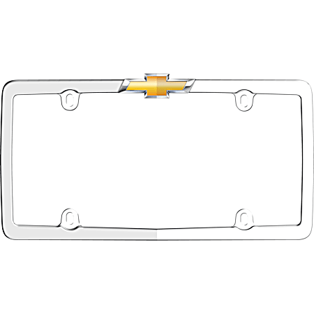 Chrome/Gold Chevy License Plate Frame
