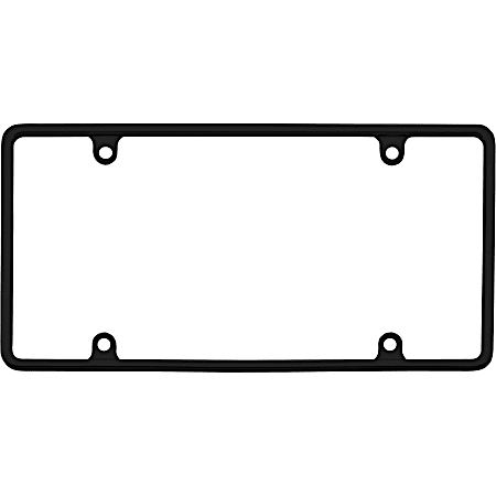 Black Slim Rim License Plate Frame