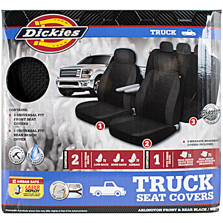 Arlington 3 pc Black Truck Seat Cover