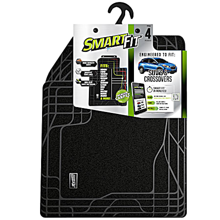 SmartFit 2 pc Black Carpet SUV/Crossover Floor Mats