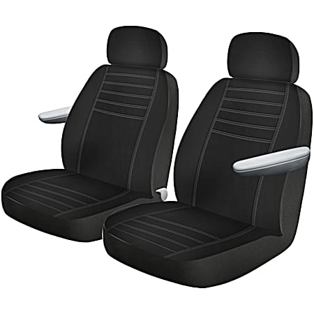  Custom Covers Richmond 2 pc Black Low Back Truck Seat Covers