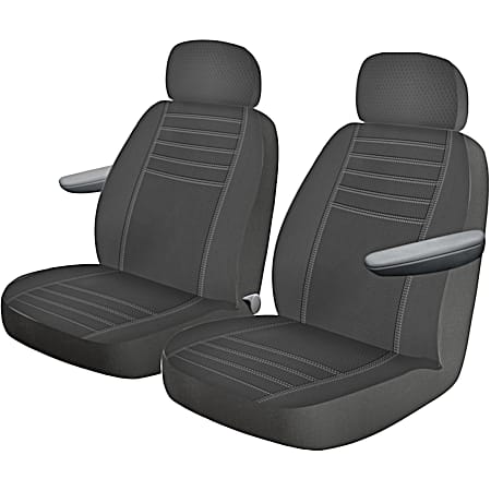  Custom Covers Richmond 2 pc Gray Low Back Truck Seat Covers
