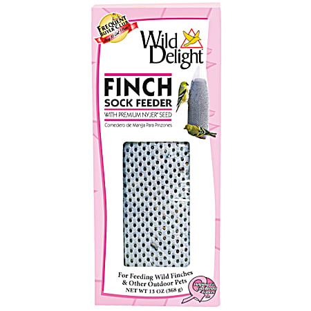 13 Oz Pink Finch Sock Feeder