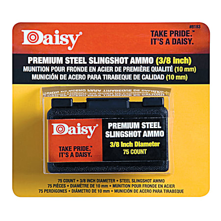Daisy 0.375 in Steel Slingshot Ammo - 75 Ct