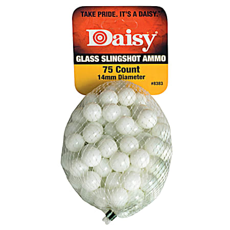 Daisy 0.50 in Glass Slingshot Ammo - 75 Ct