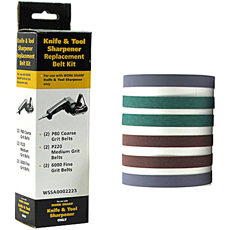 Knife & Tool Sharpener Replacement Belt Kit